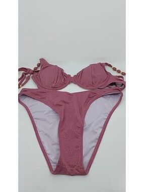 NWT Cupshe Princess Purple Bikini Set